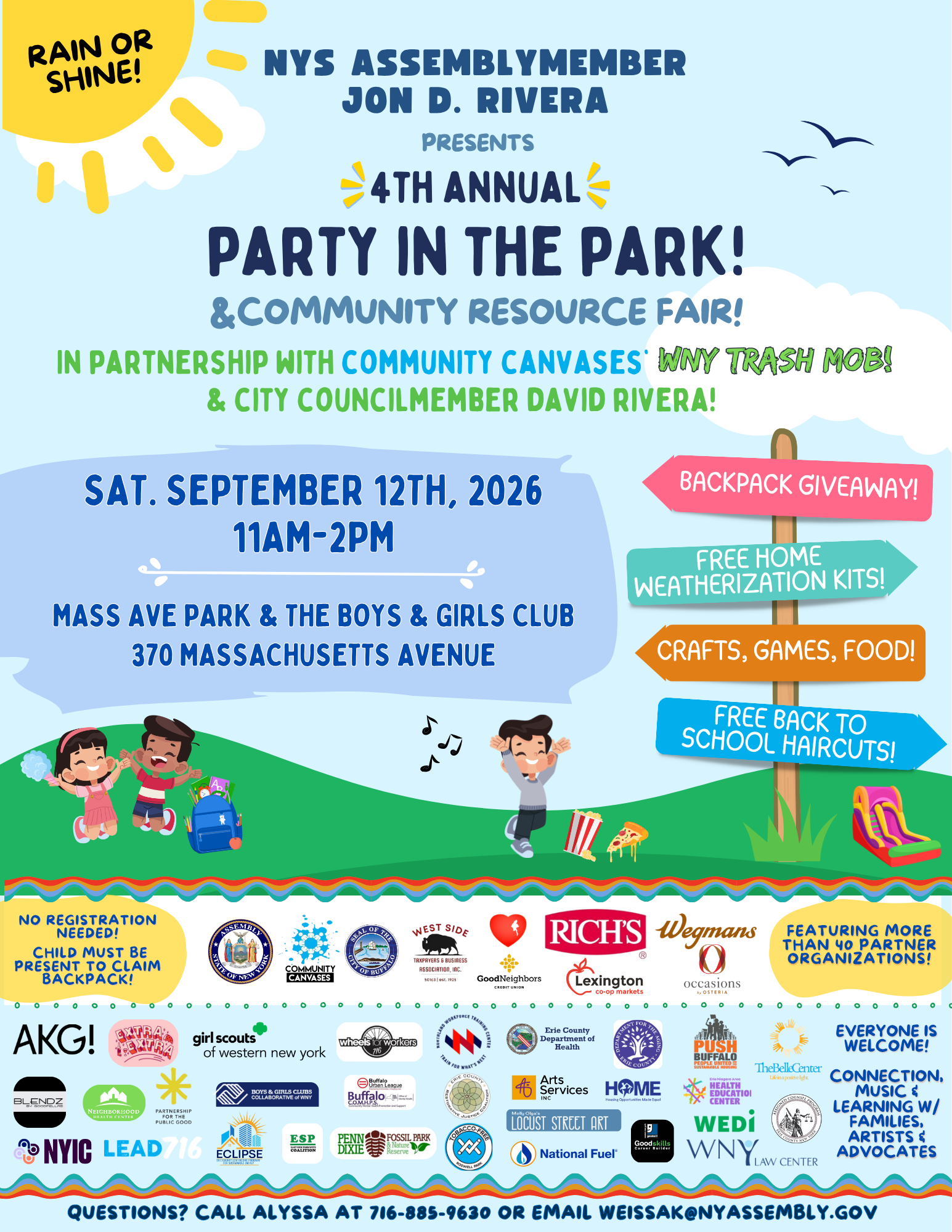 Party in the Park Flyer